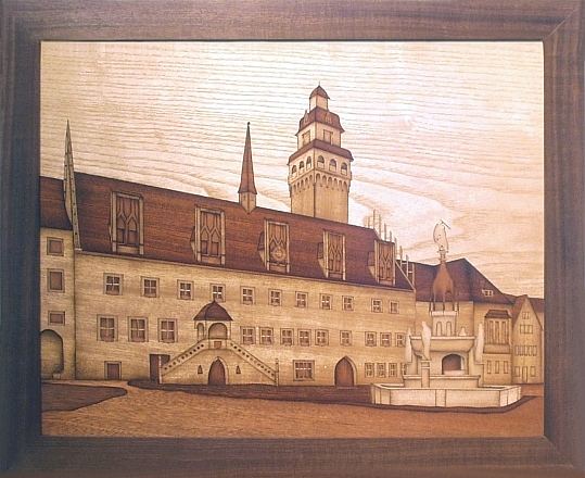 Rathaus Zeitz mit Finkgräfebrunnen
