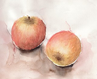 Aquarell Äpfel